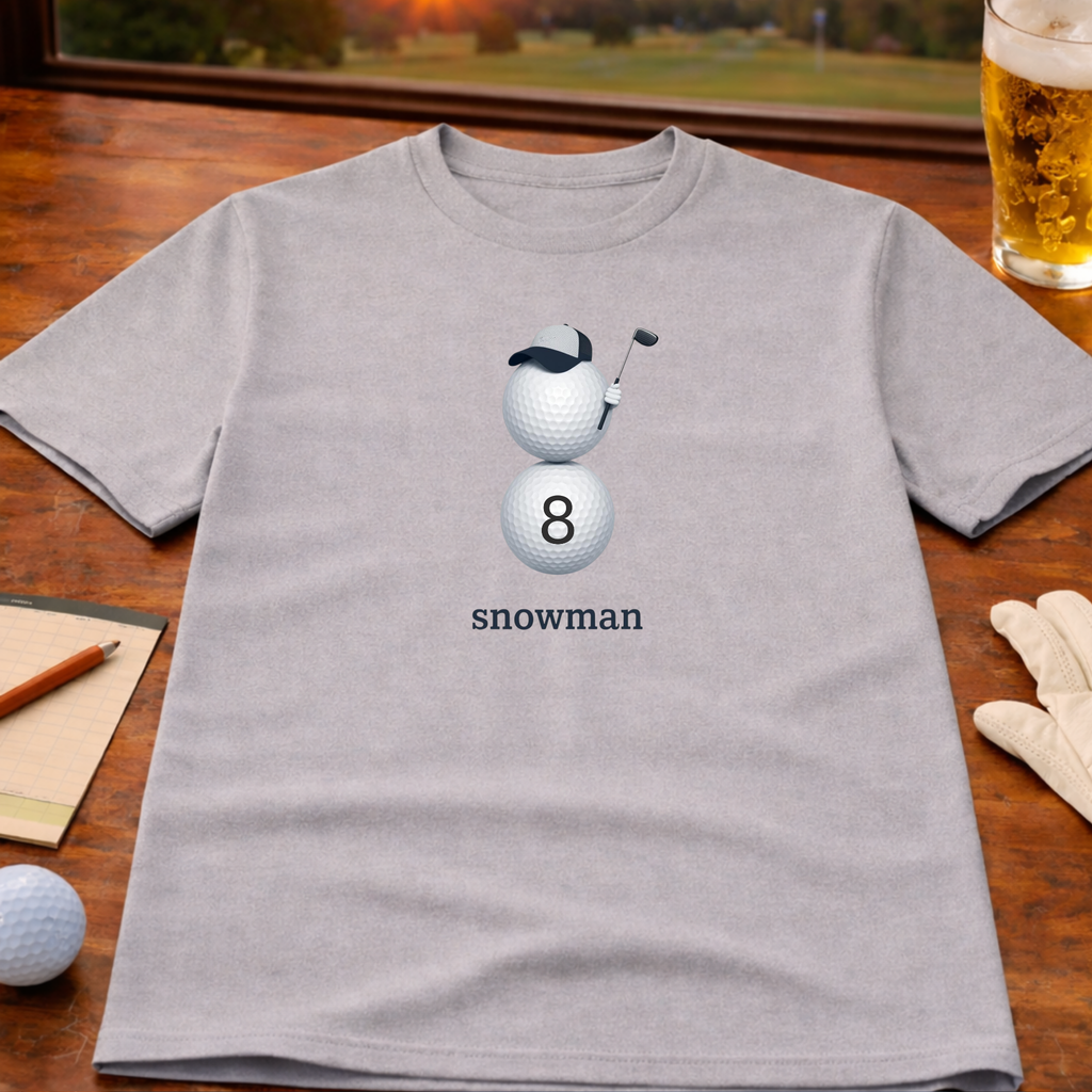 Snowman Golf T-Shirt