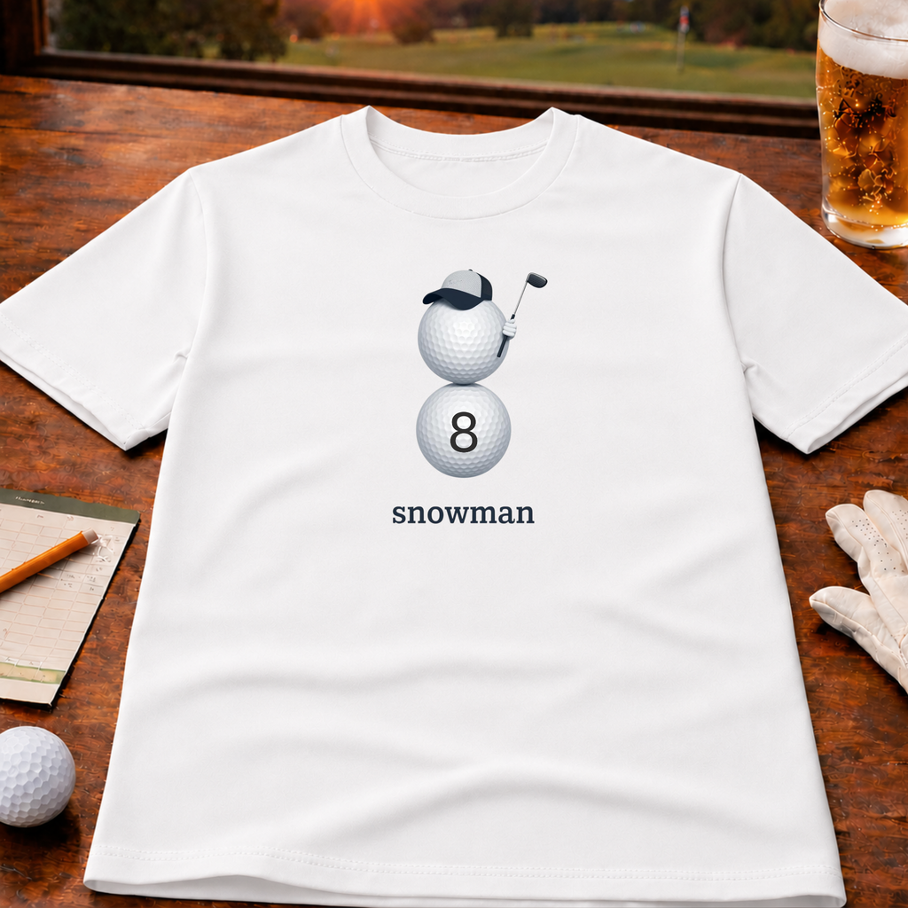 Snowman Golf T-Shirt