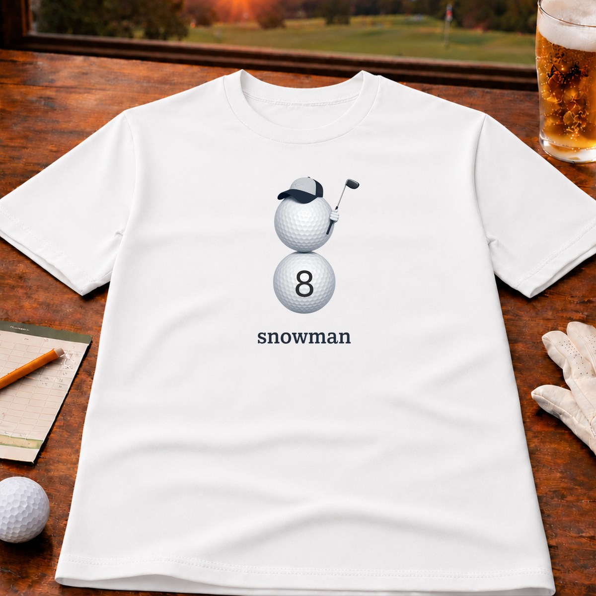Snowman Golf T-Shirt