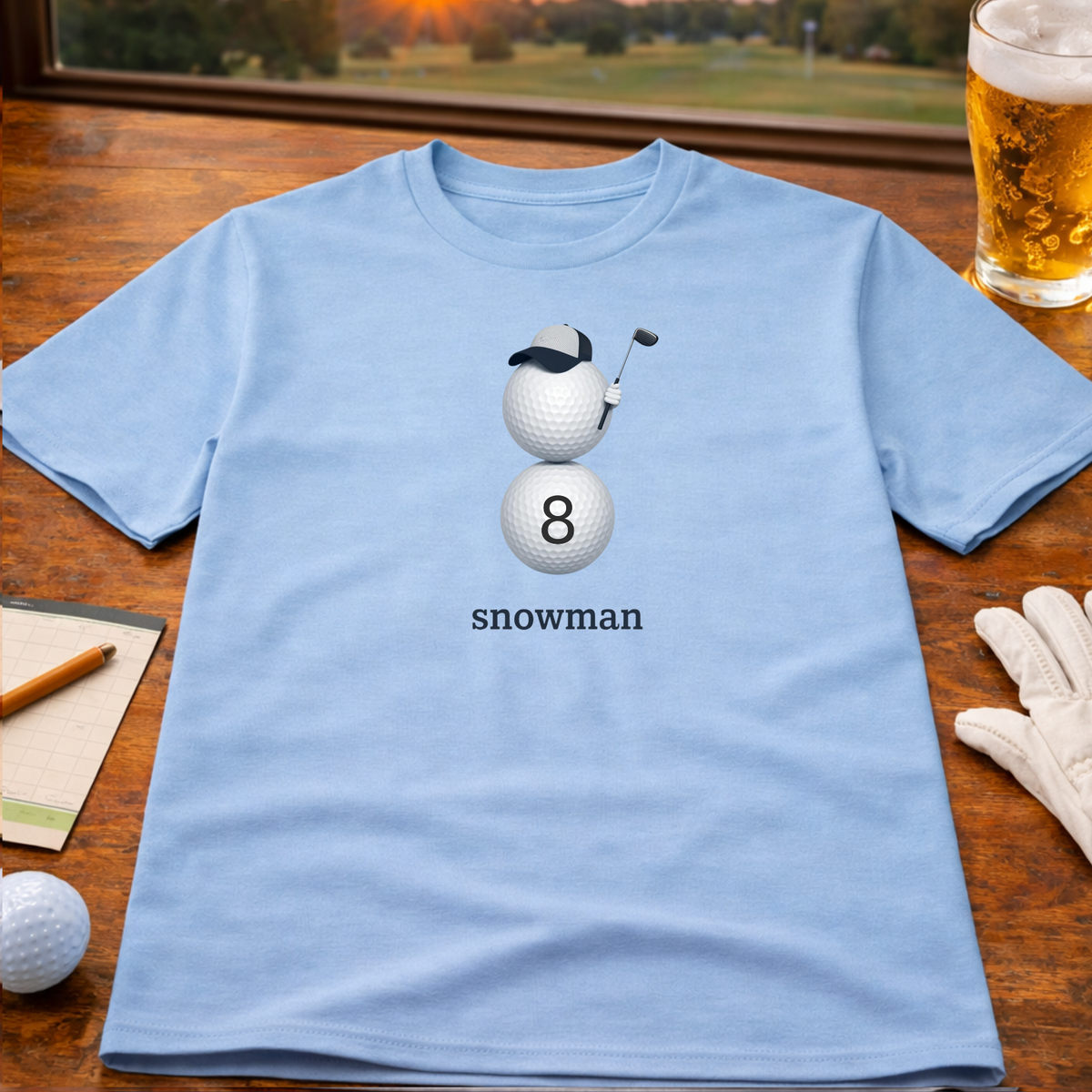Snowman Golf T-Shirt