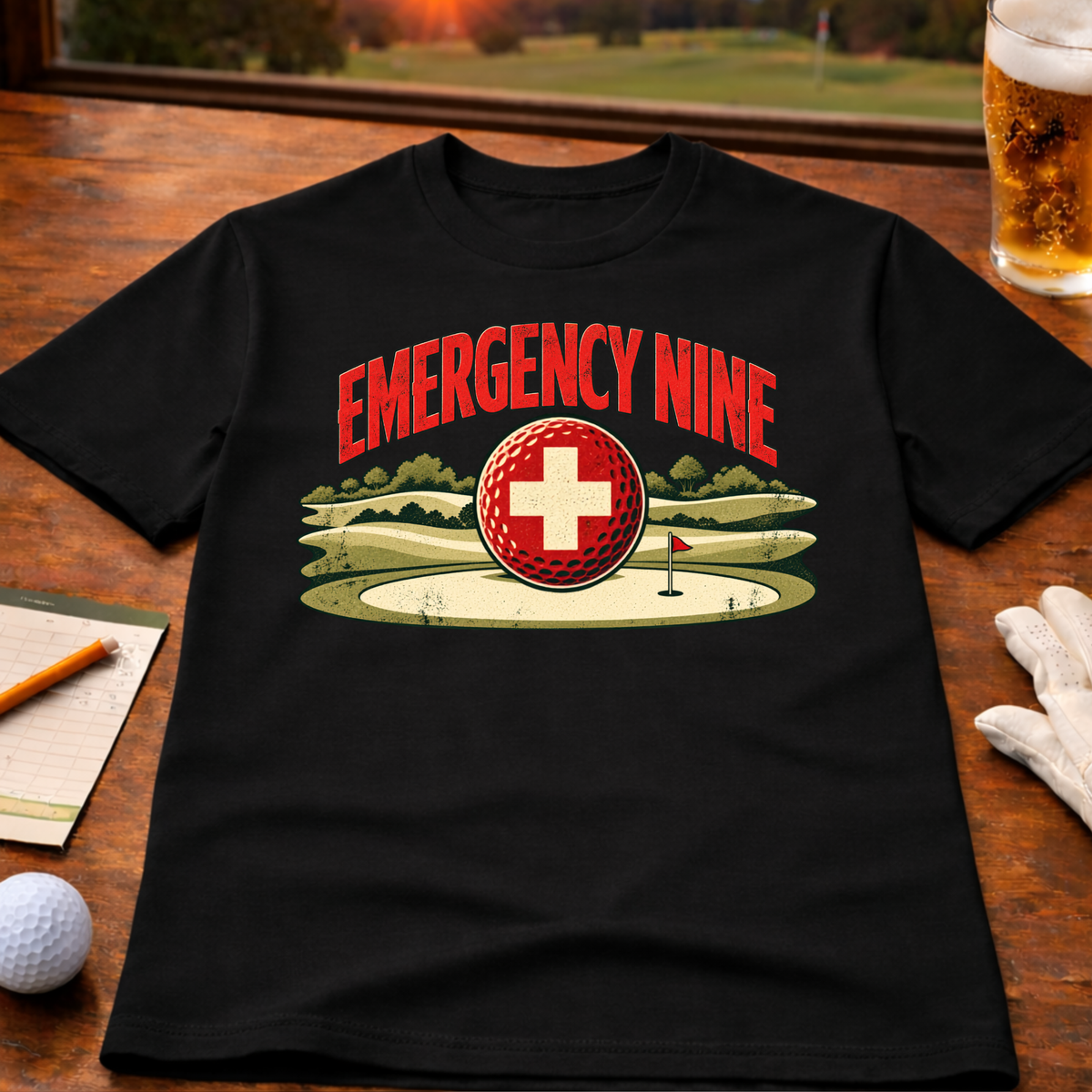 Emergency Nine Golf T-Shirt