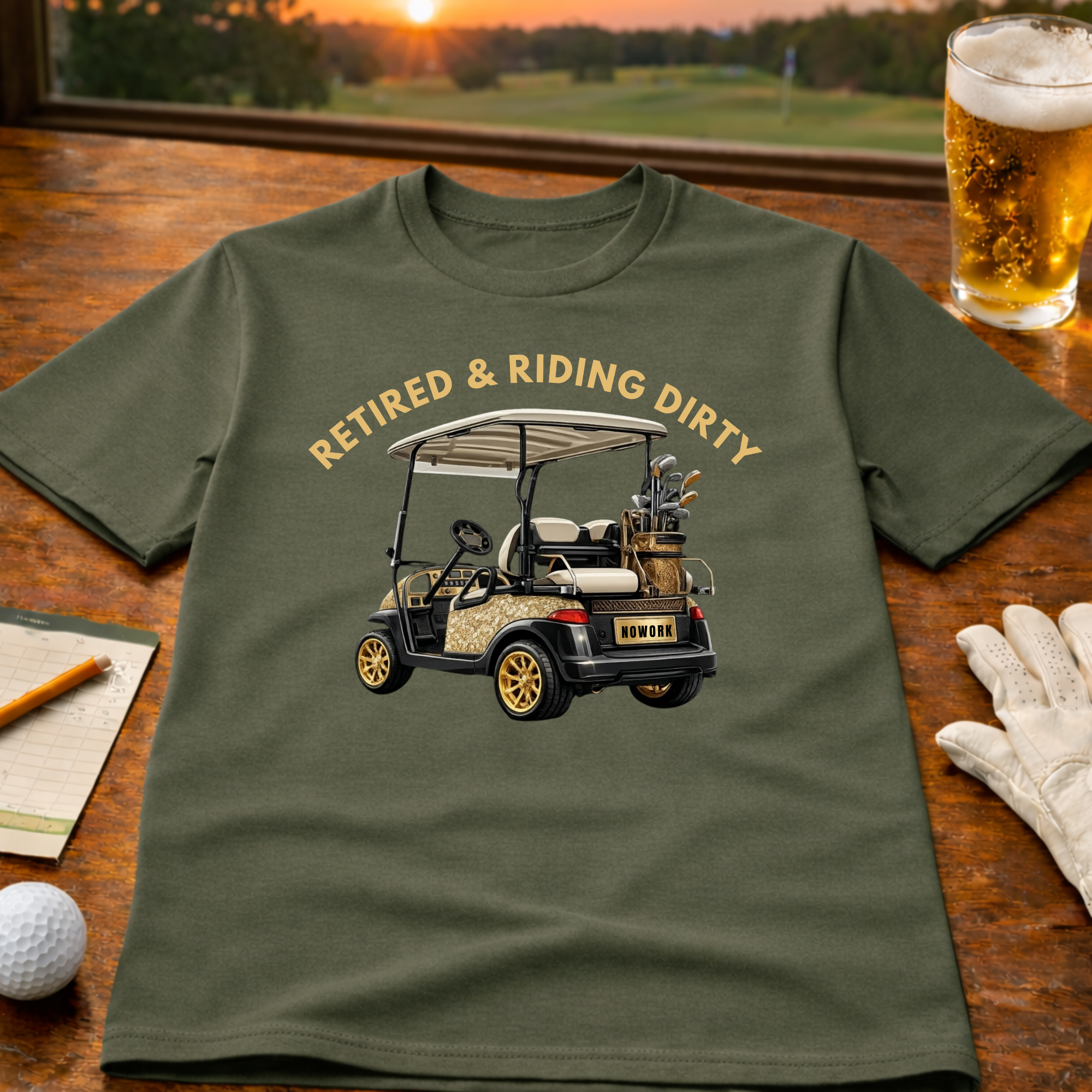 RETIRED & RIDING DIRTY - T-Shirt