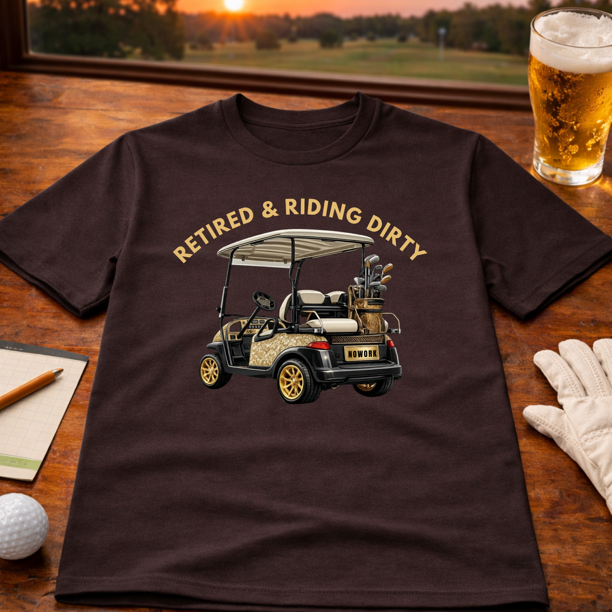 RETIRED & RIDING DIRTY - T-Shirt