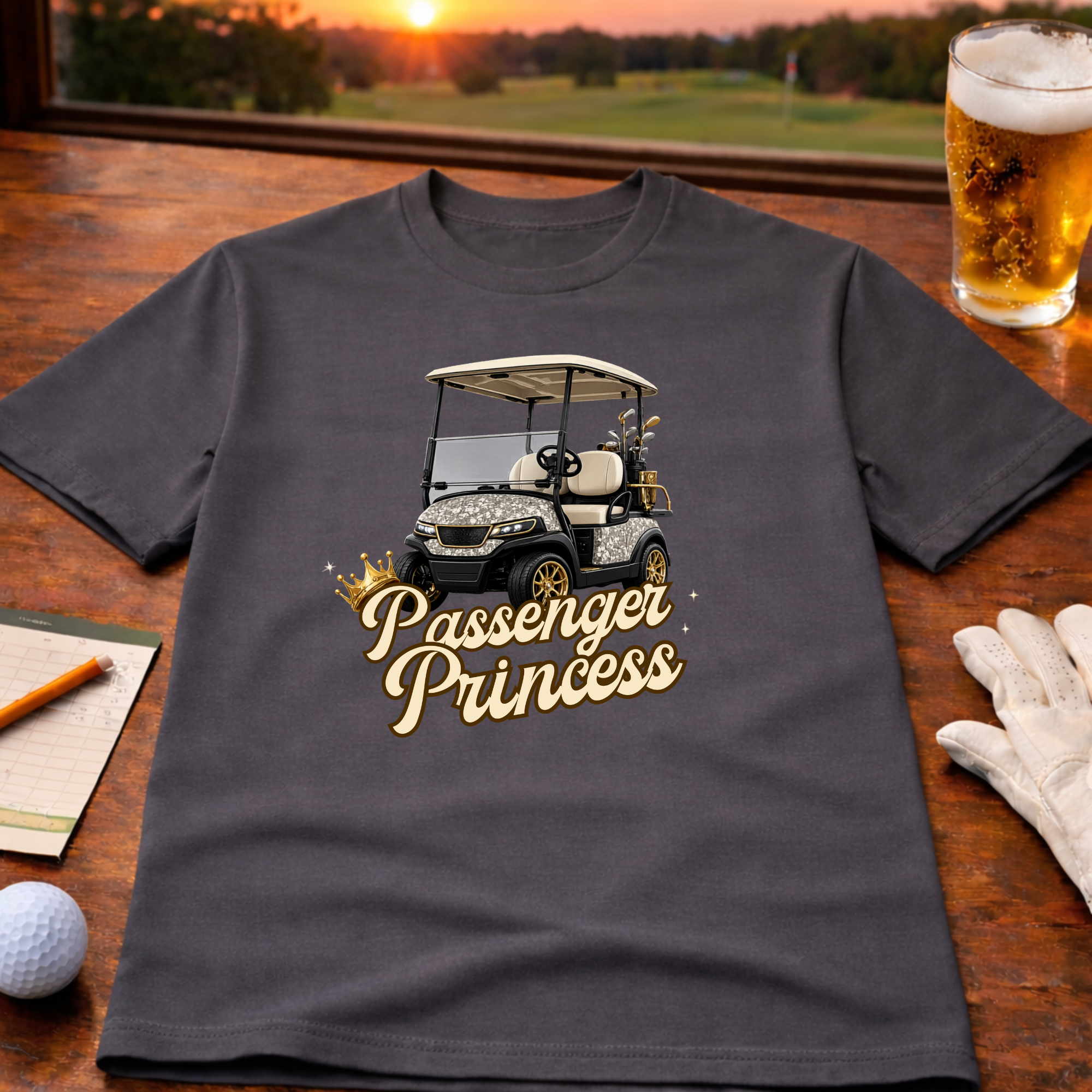 Passenger Princess – Golf Cart Lifestyle T-Shirt