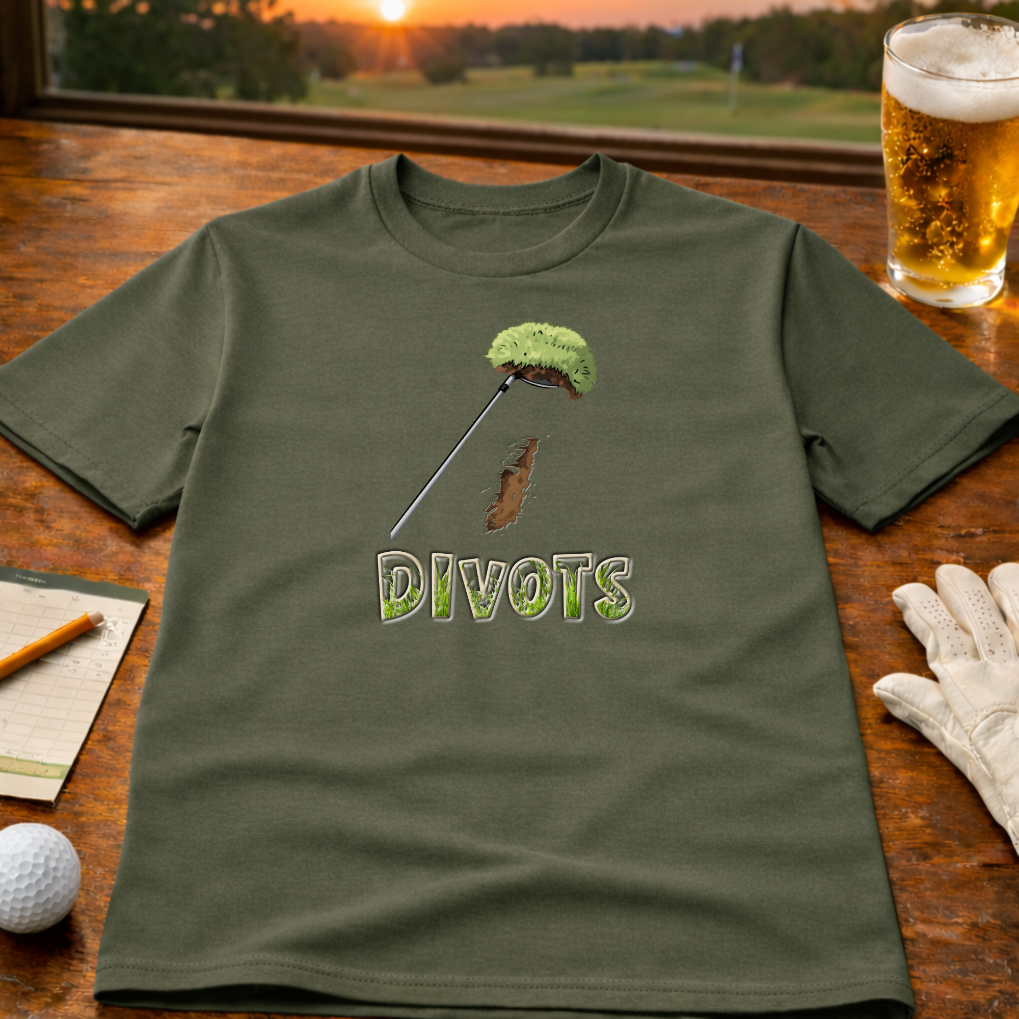 Divots – A Mark of a Real Golfer • T-Shirt