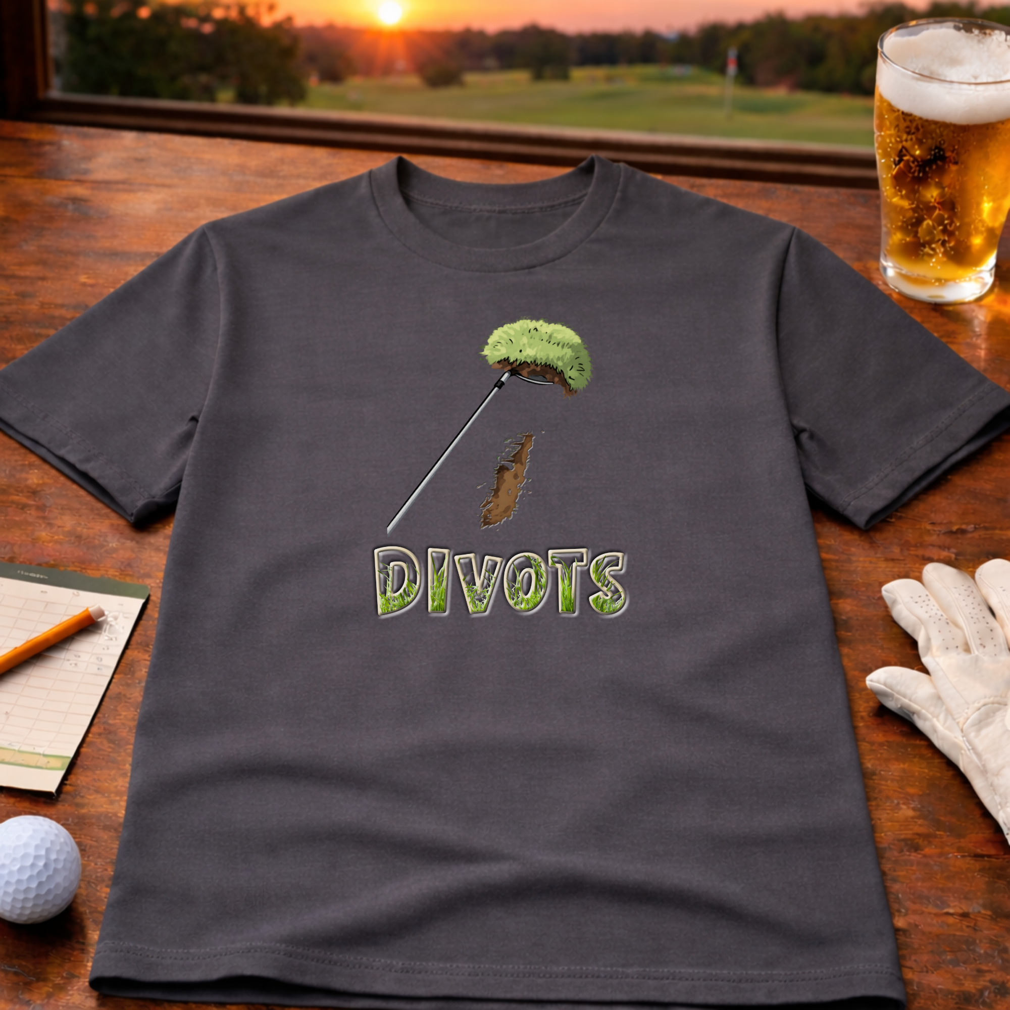 Divots – A Mark of a Real Golfer • T-Shirt