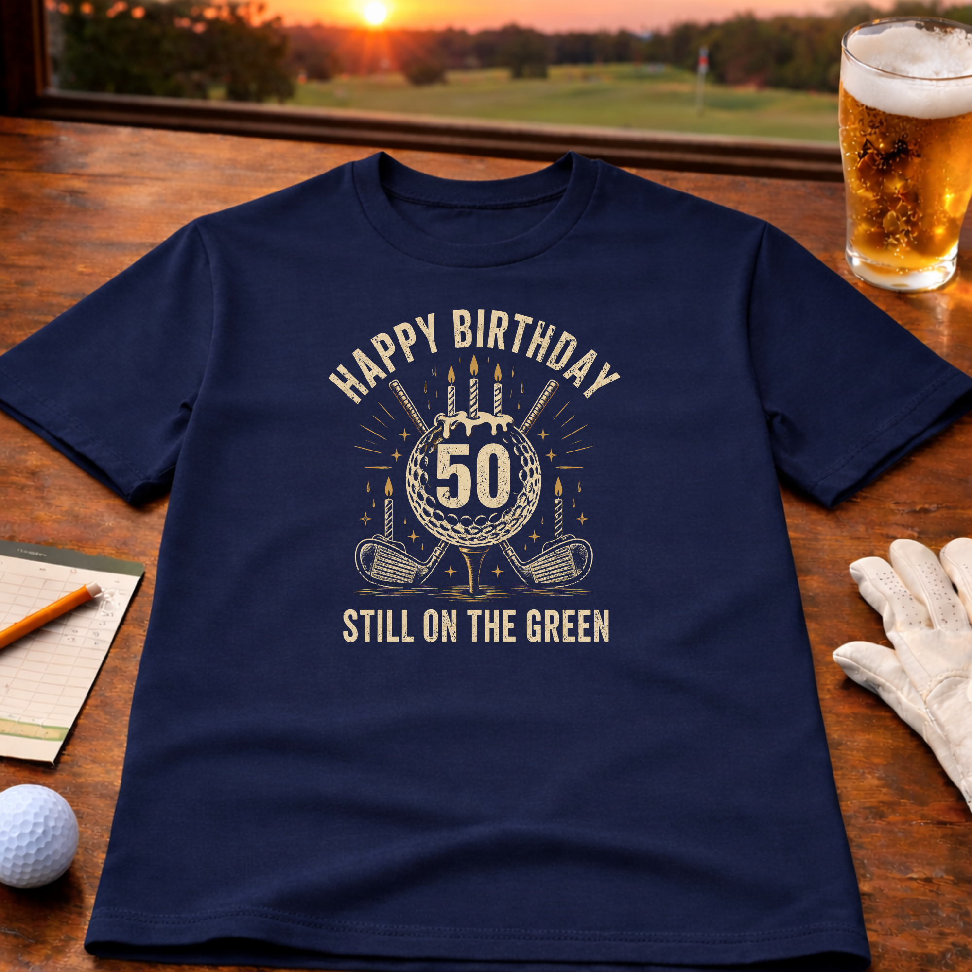 Happy 50th Birthday – Still in the Game Golf T-Shirt