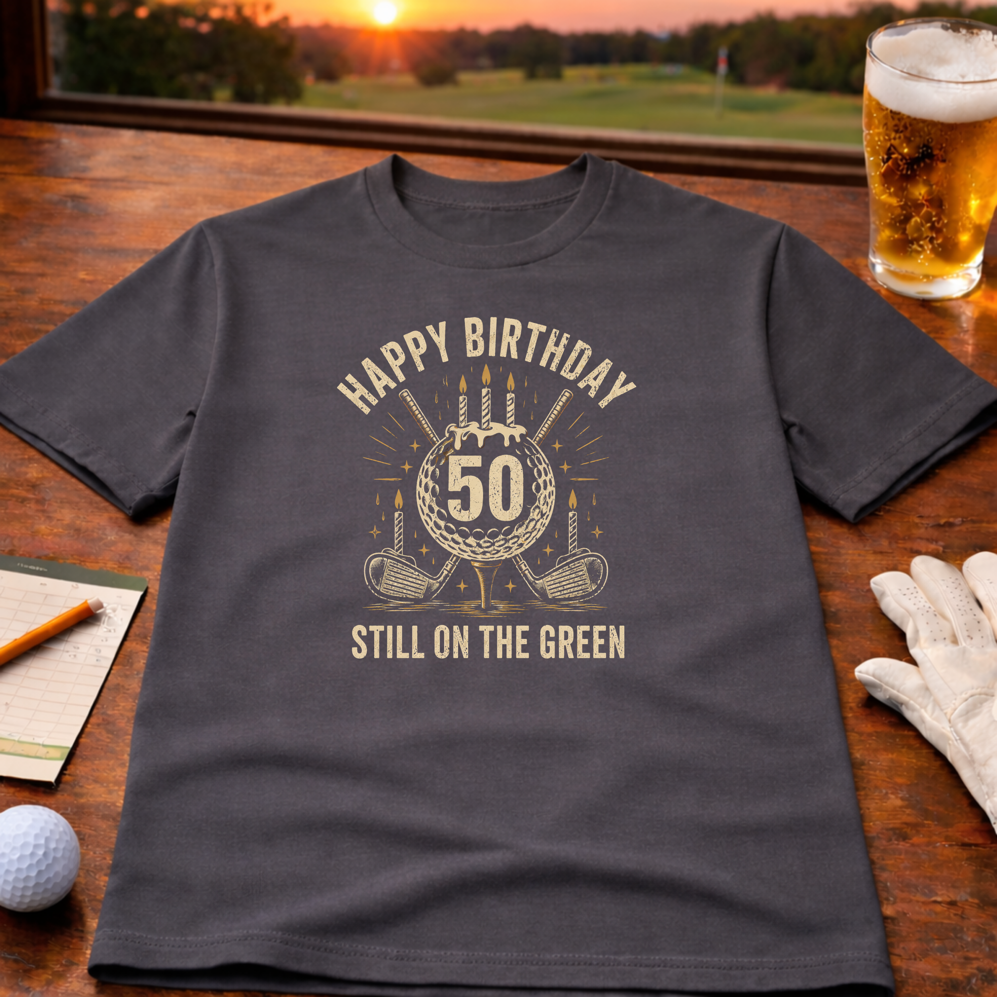 Happy 50th Birthday – Still in the Game Golf T-Shirt