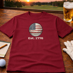 Est. 1776 Golf T-Shirt – Patriotic 4th of July American Flag Tee