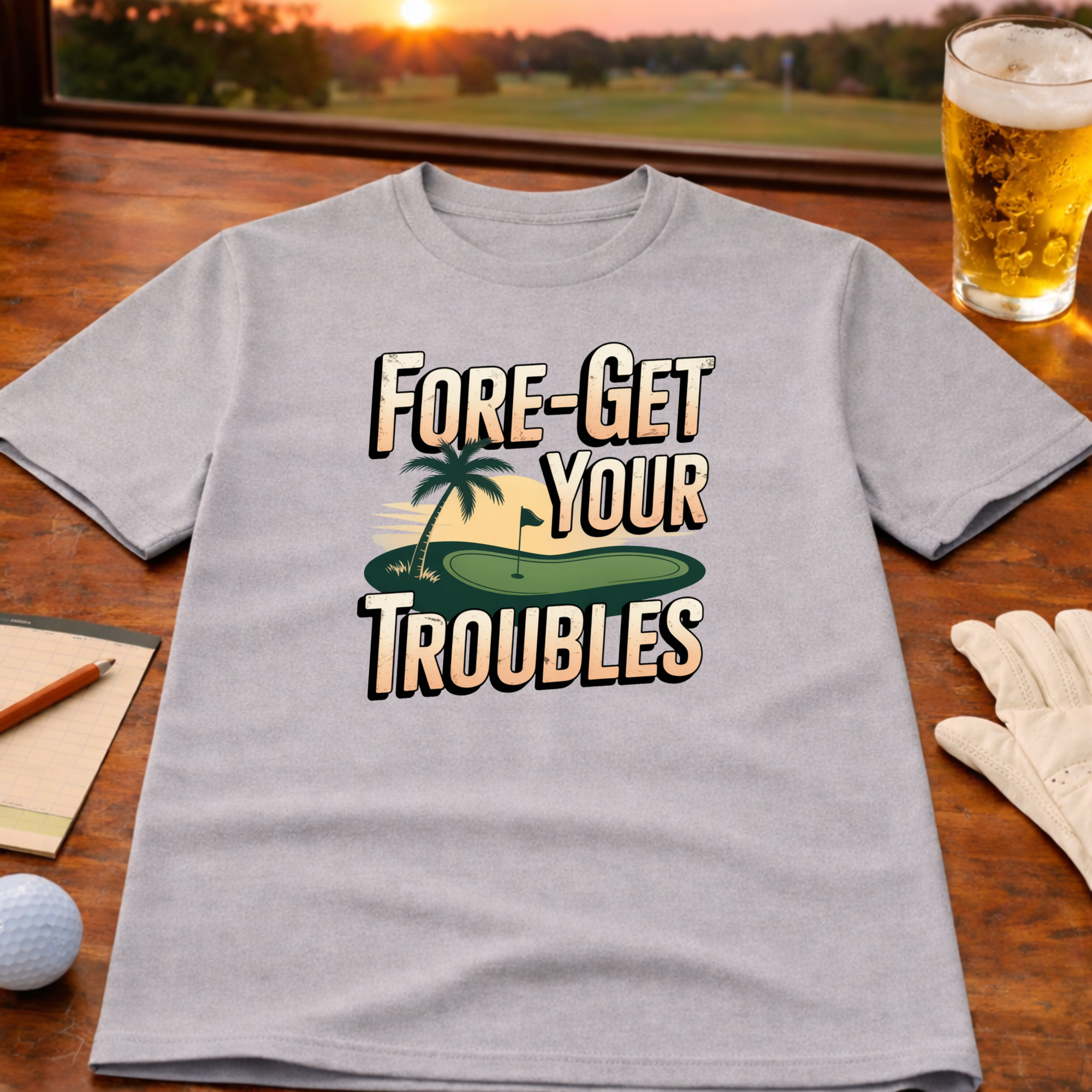 Fore-Get Your Troubles - T-Shirt