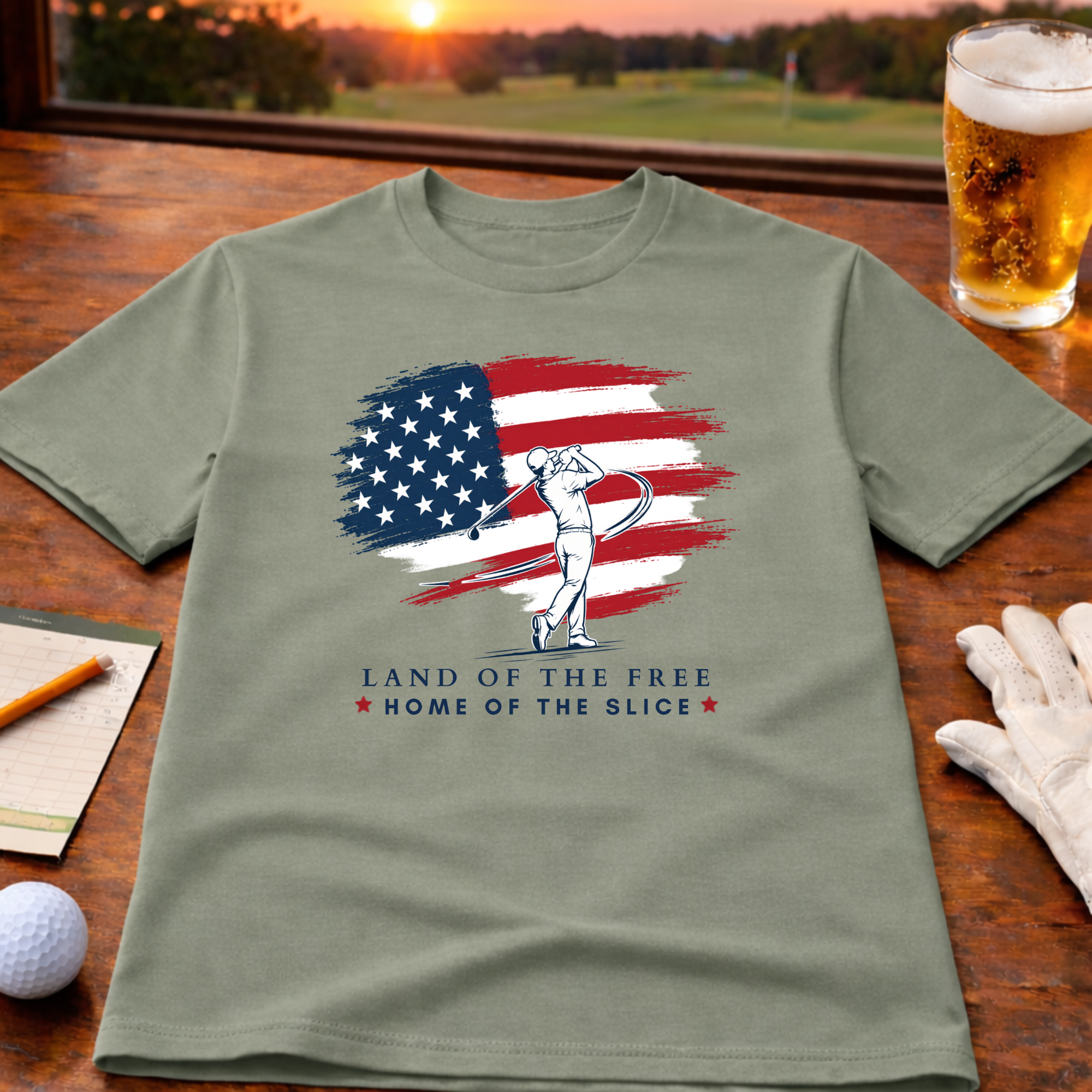 Land Of The Free - Home Of The Slice T-Shirt