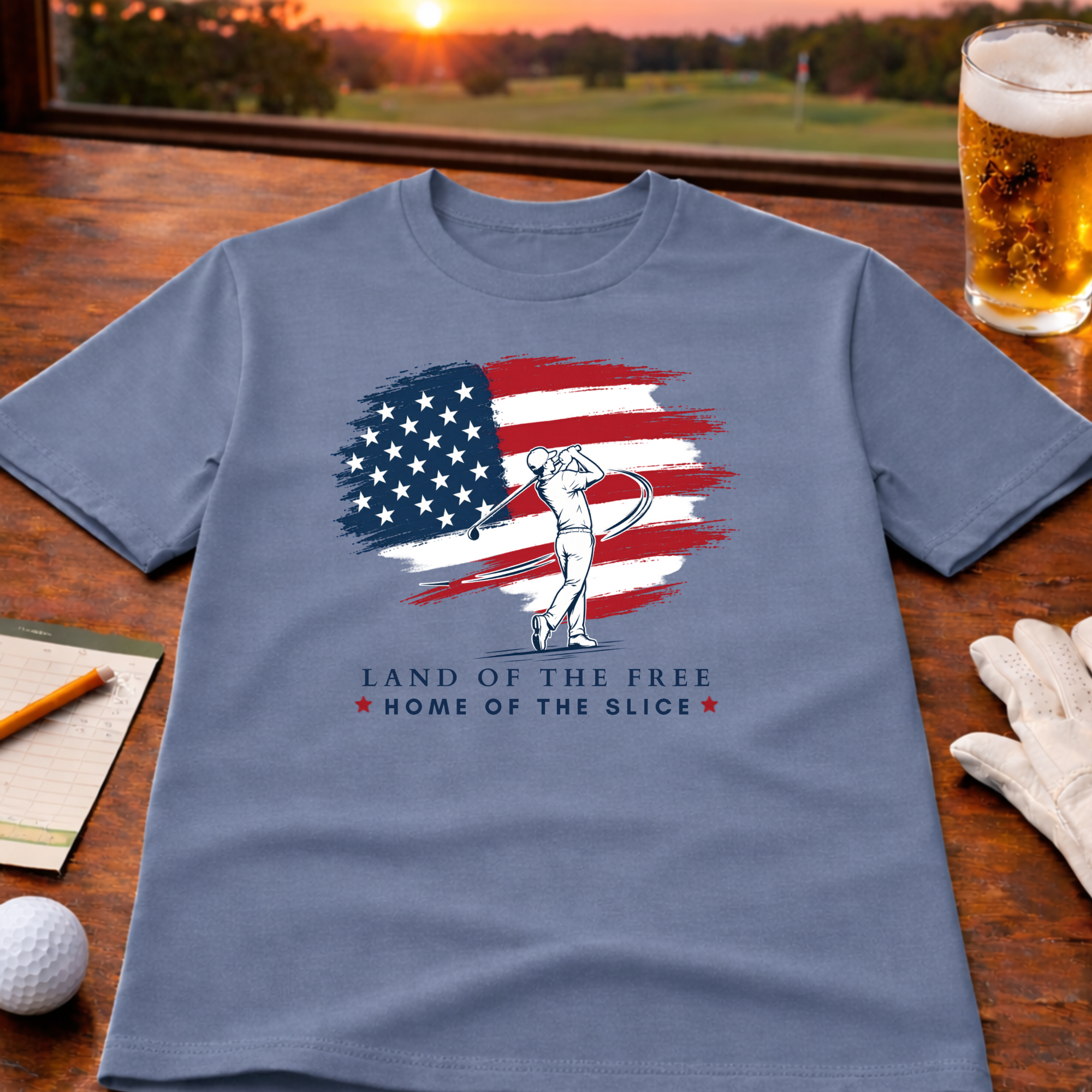 Land Of The Free - Home Of The Slice T-Shirt