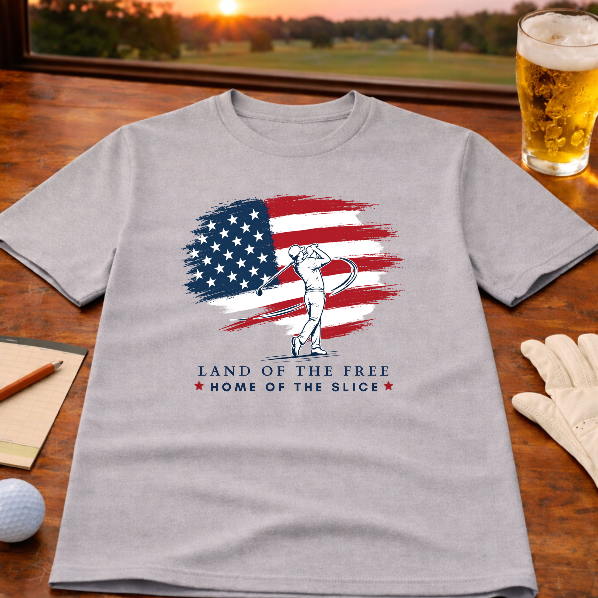 Land Of The Free - Home Of The Slice T-Shirt