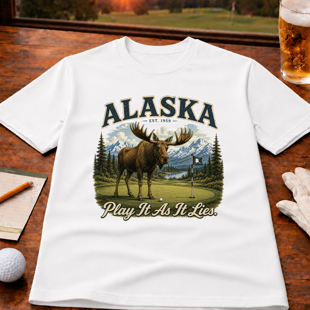 Play It As It Lies - Alaska Edition Golf T-Shirt