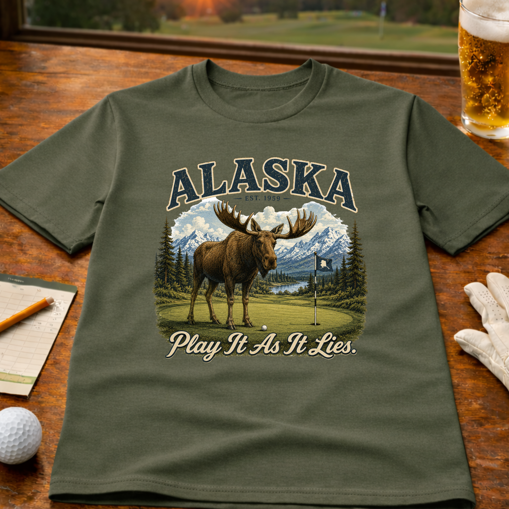 Play It As It Lies - Alaska Edition Golf T-Shirt