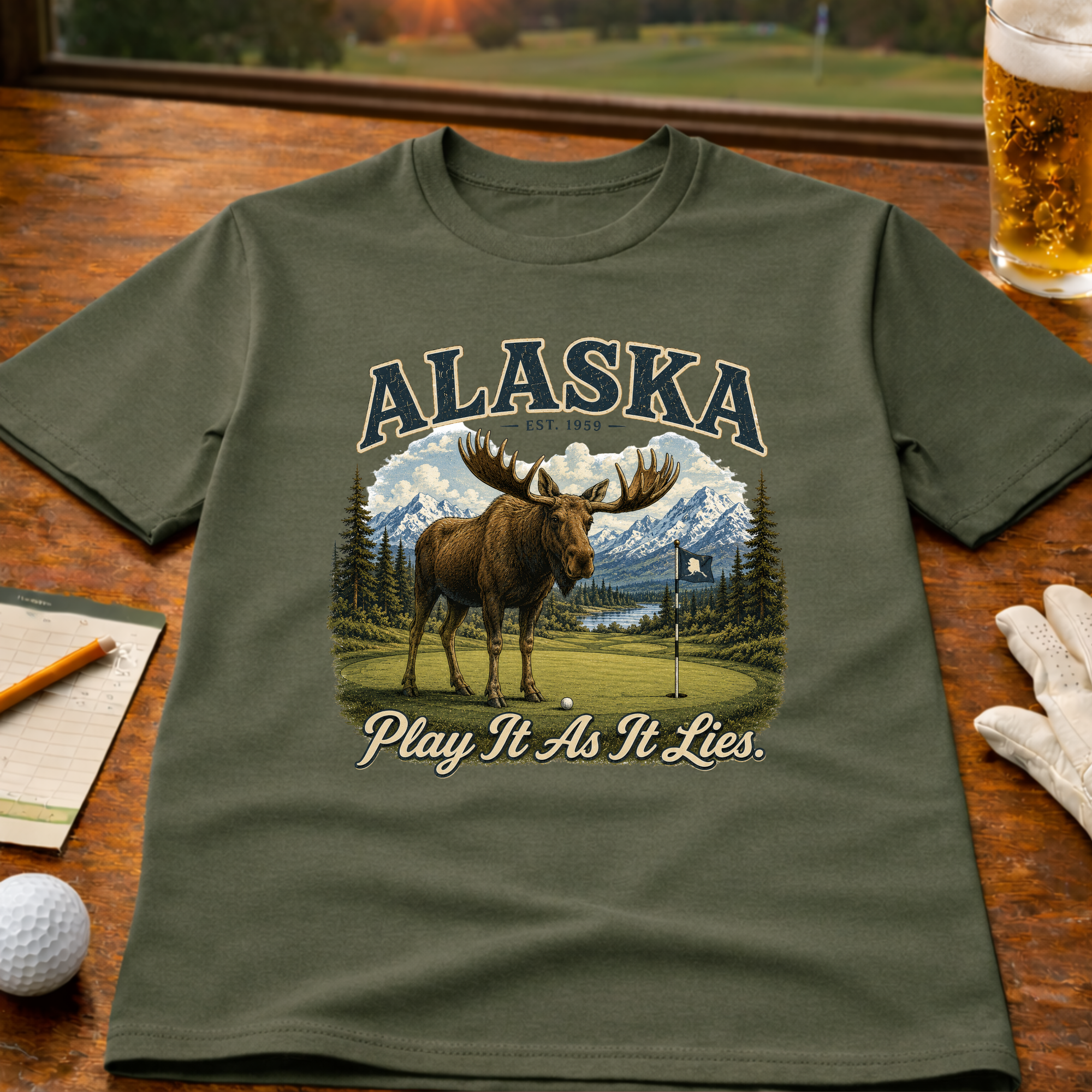 Play It As It Lies - Alaska Edition Golf T-Shirt