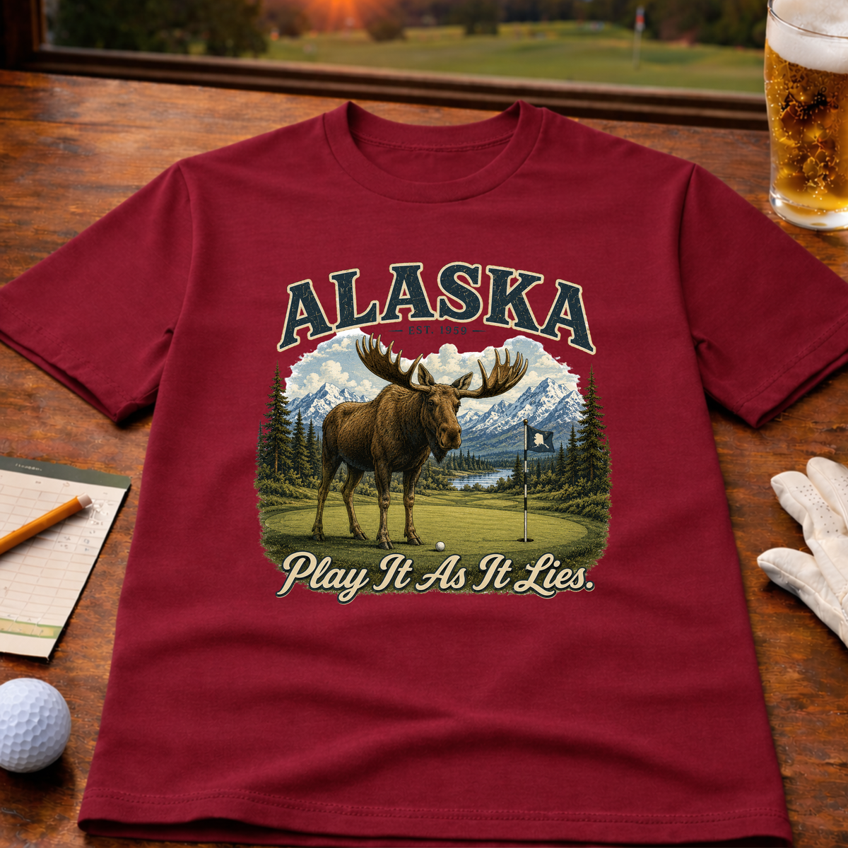 Play It As It Lies - Alaska Edition Golf T-Shirt