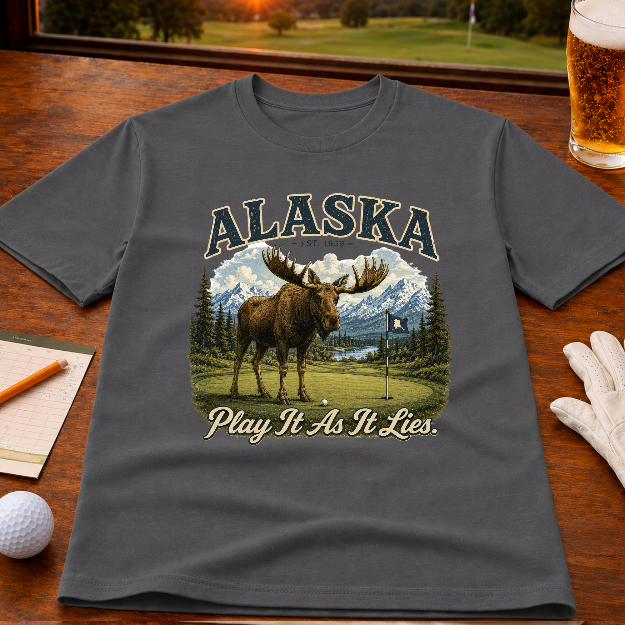 Play It As It Lies - Alaska Edition Golf T-Shirt