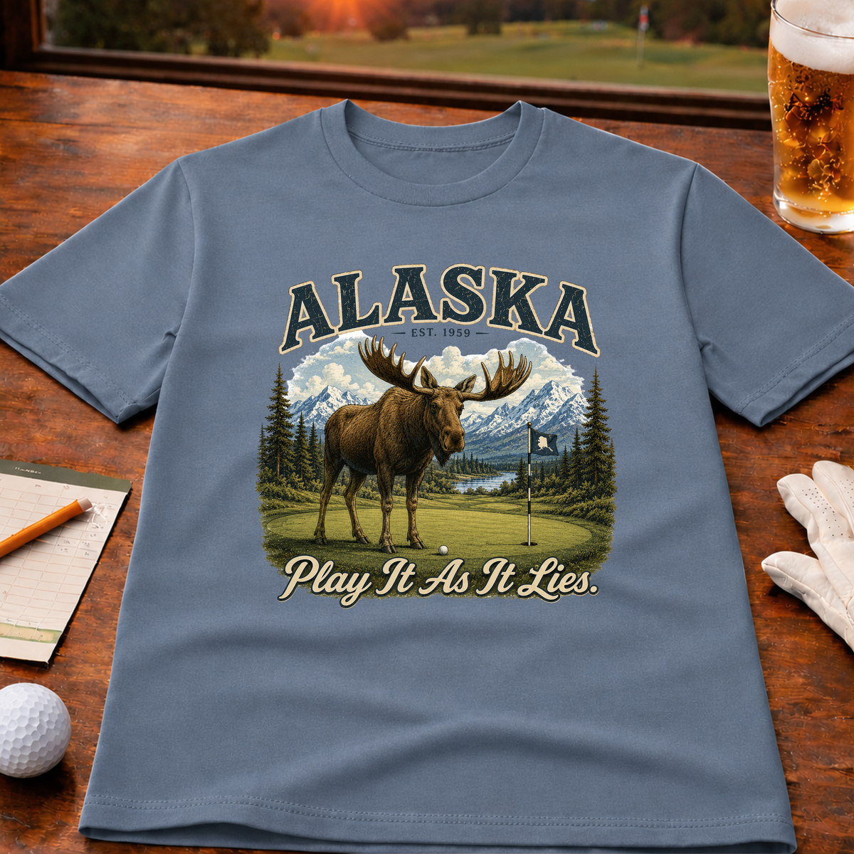 Play It As It Lies - Alaska Edition Golf T-Shirt