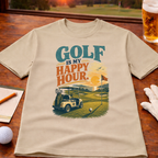 Golf Is My Happy Hour Golf T-Shirt