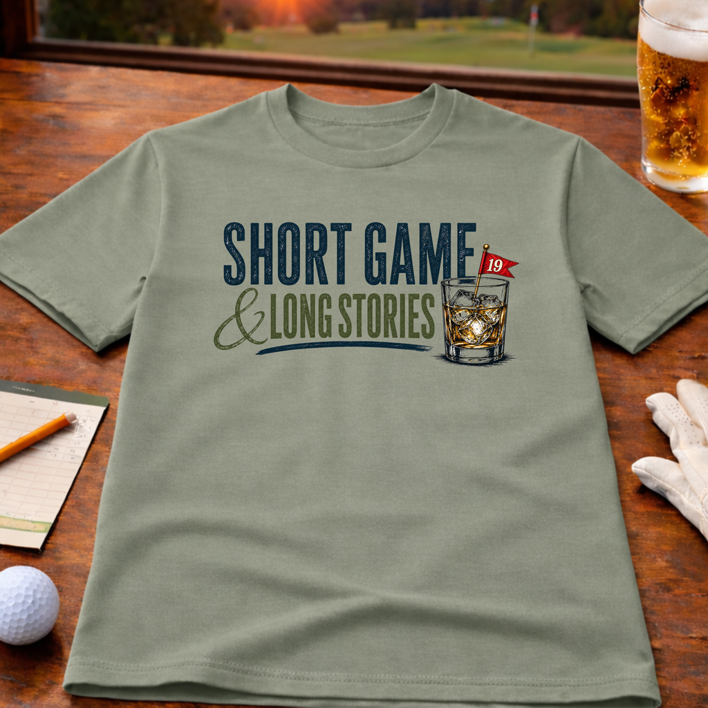 Short Game Long Stories Golf T-Shirt