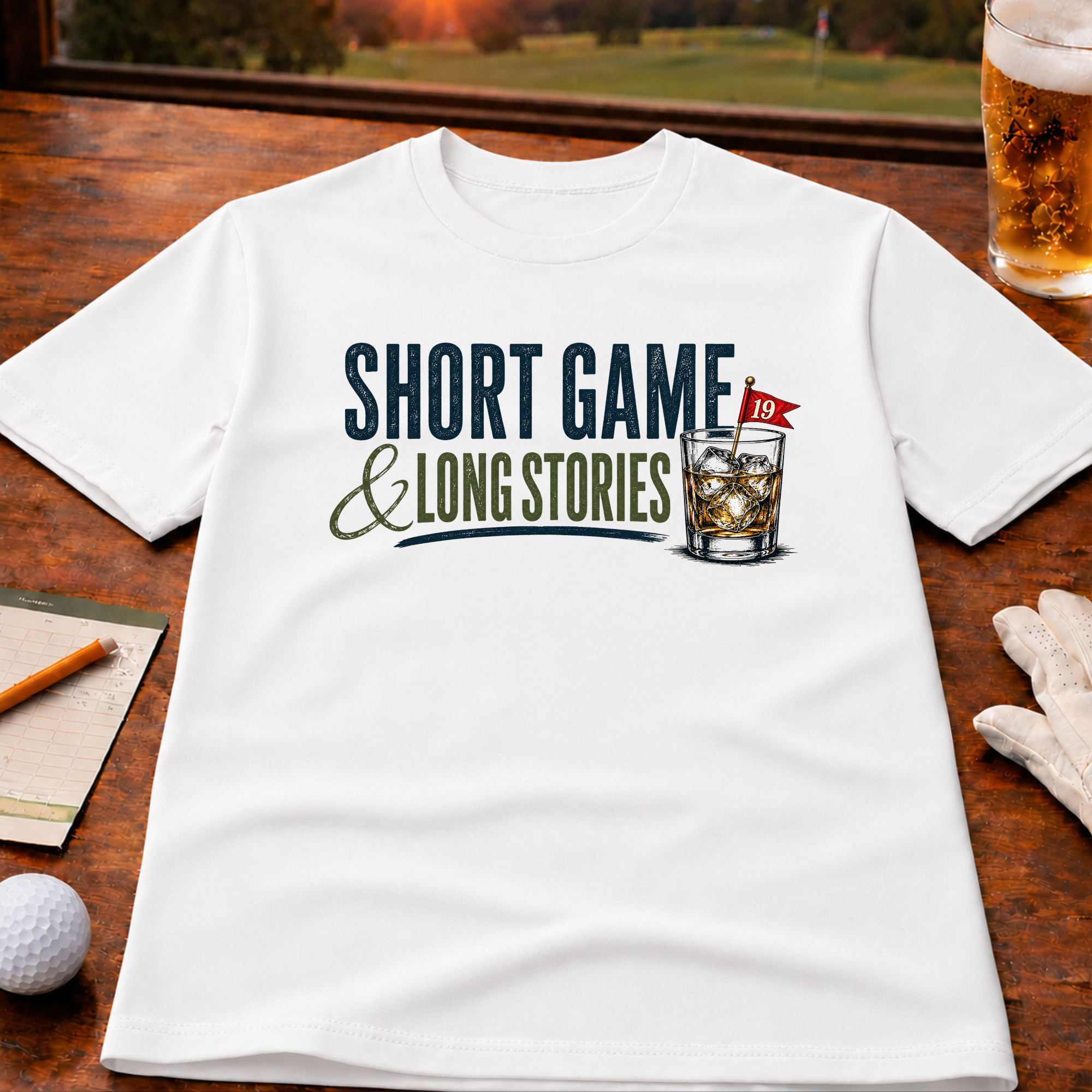 Short Game Long Stories Golf T-Shirt