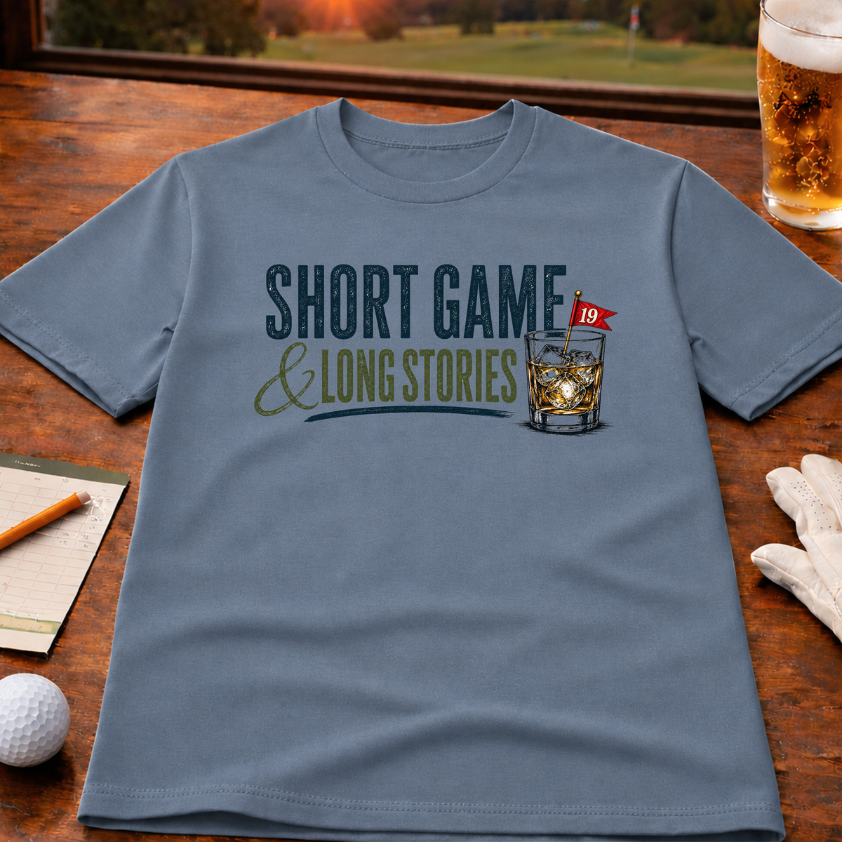 Short Game Long Stories Golf T-Shirt