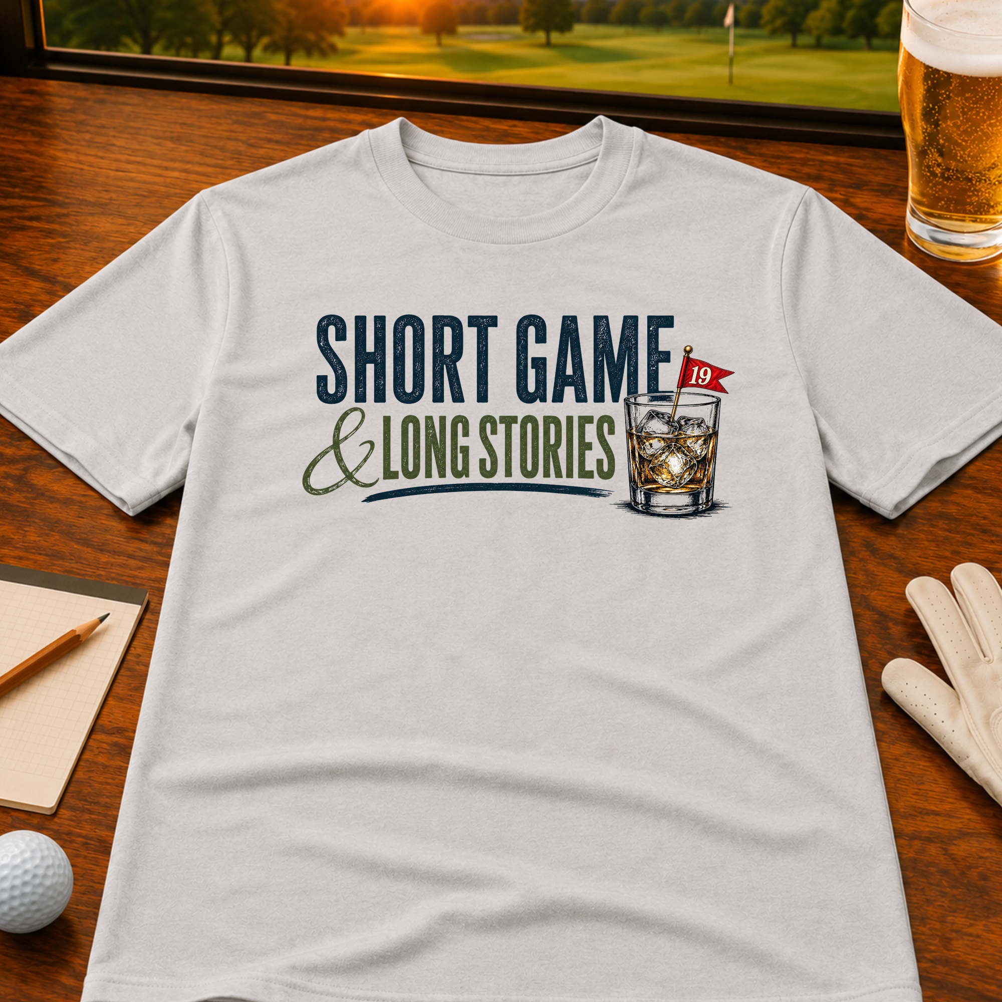 Short Game Long Stories Golf T-Shirt