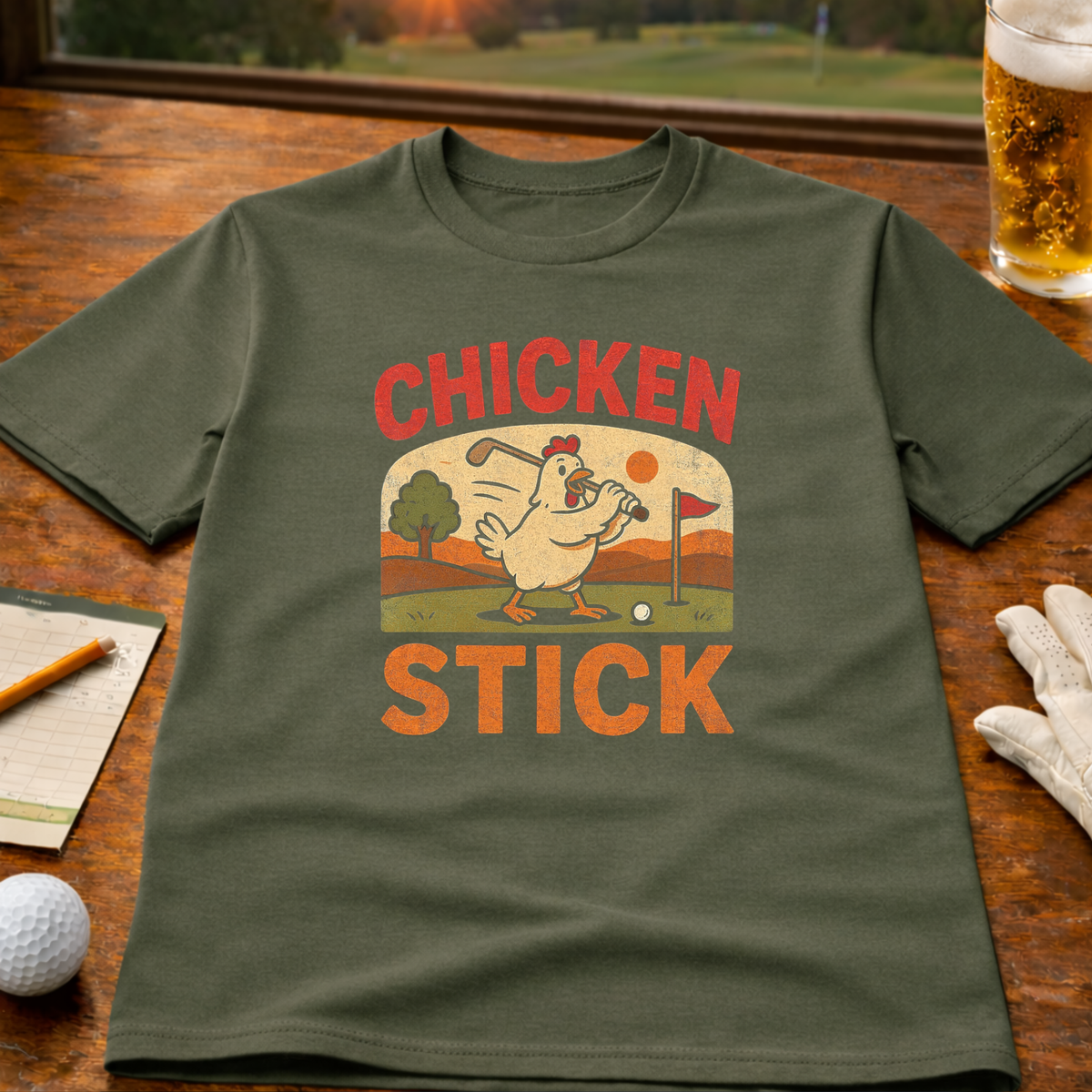 Chicken Stick Golf T-Shirt