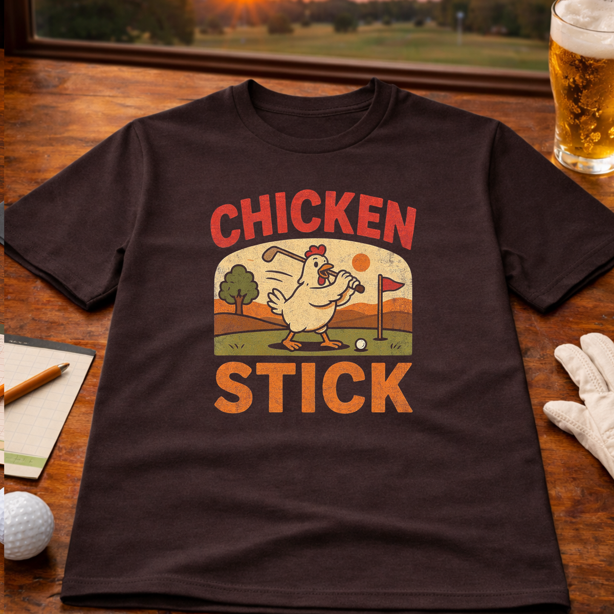 Chicken Stick Golf T-Shirt