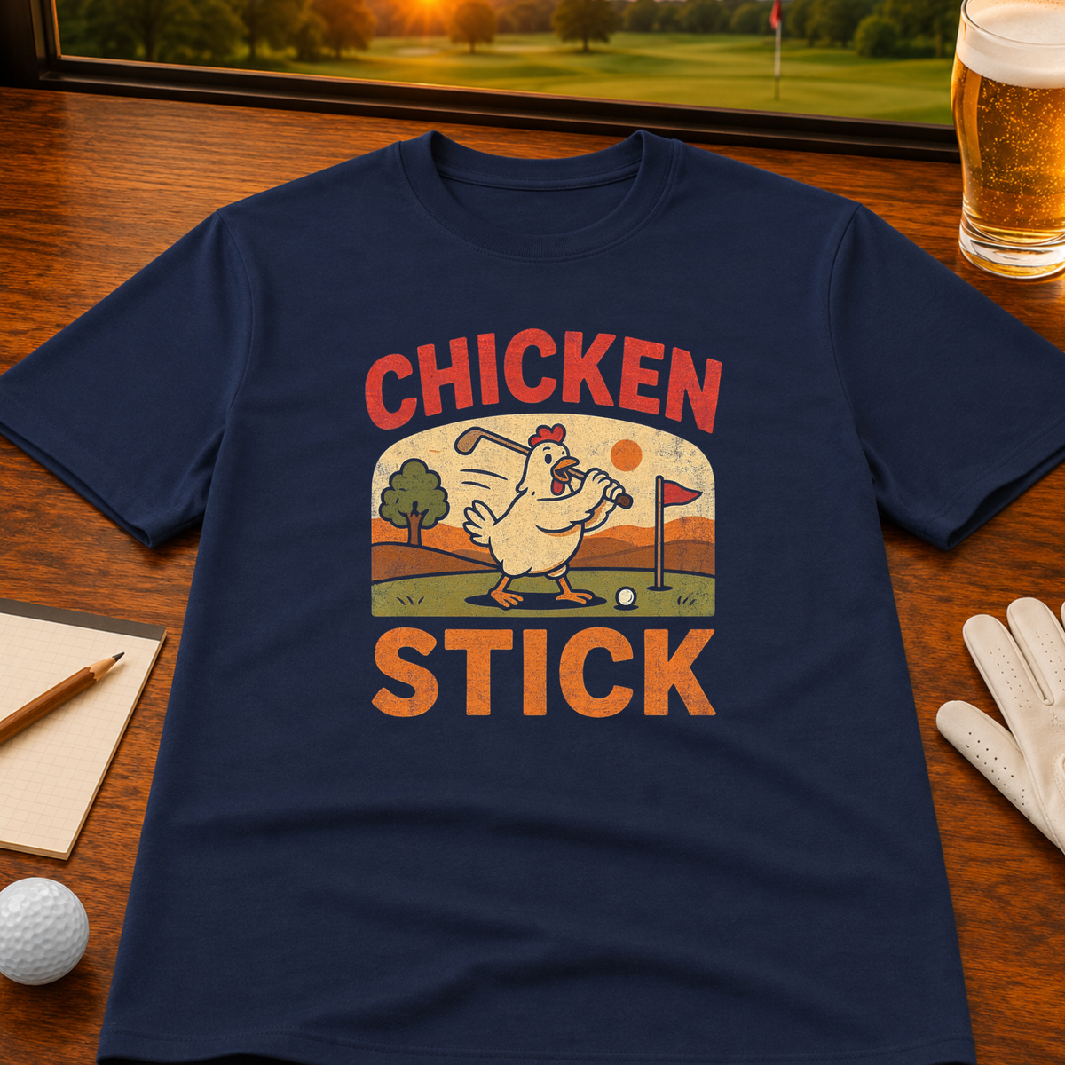 Chicken Stick Golf T-Shirt