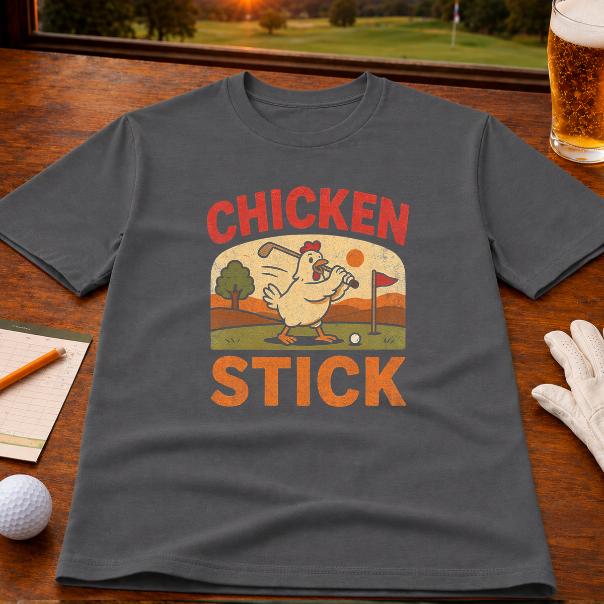 Chicken Stick Golf T-Shirt