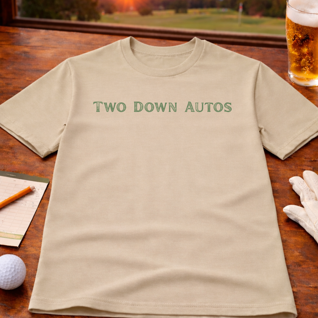 Two Down Autos Golf T-Shirt
