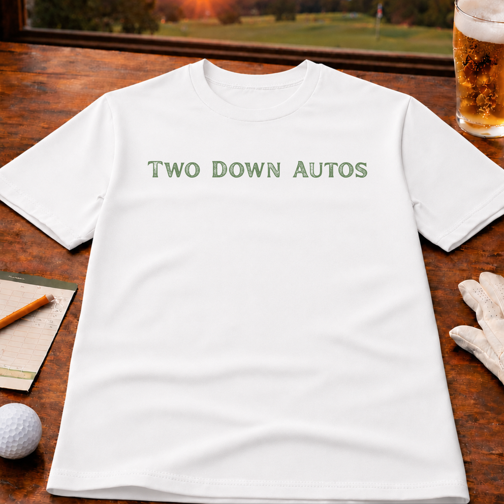 Two Down Autos Golf T-Shirt
