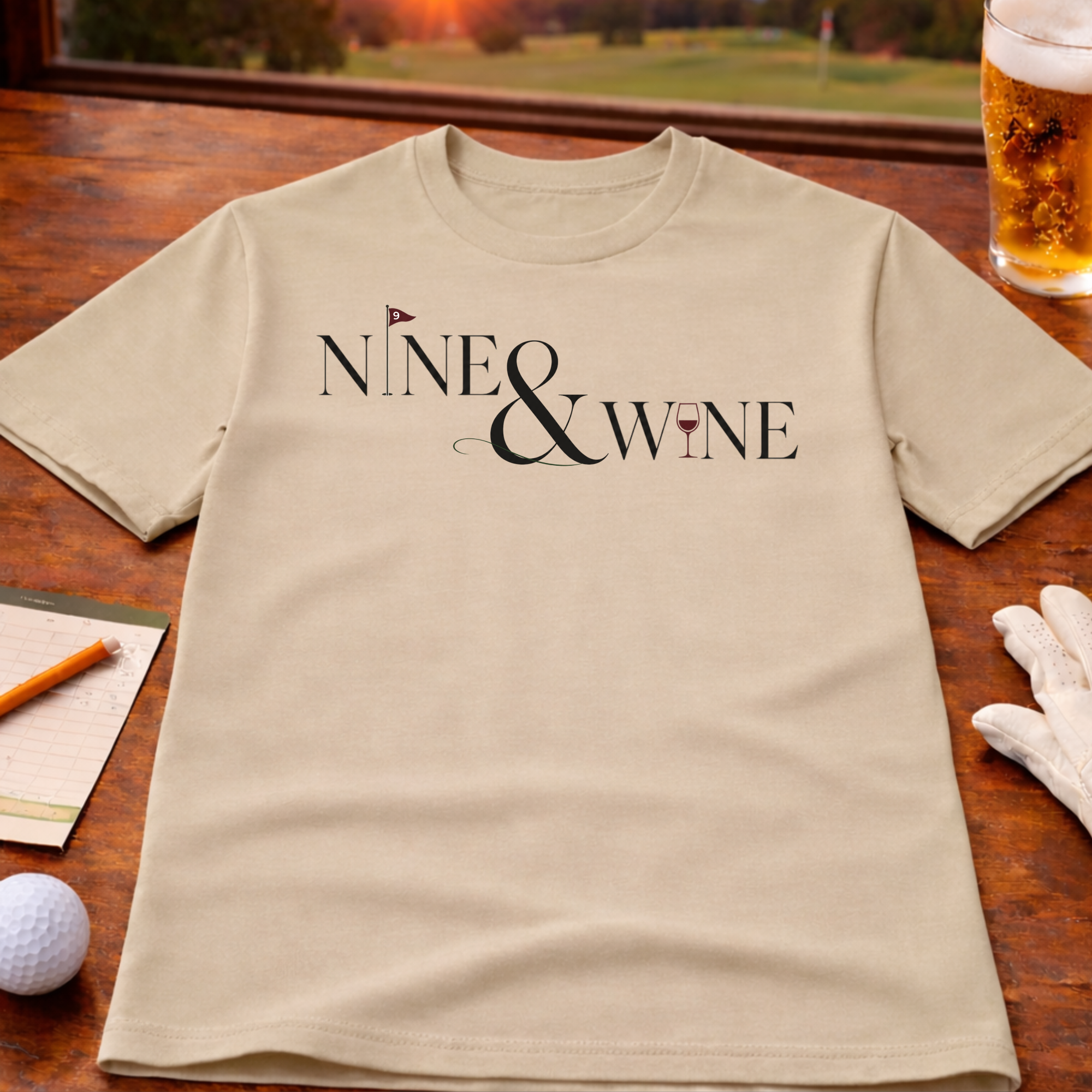 Nine & Wine Golf T-Shirt