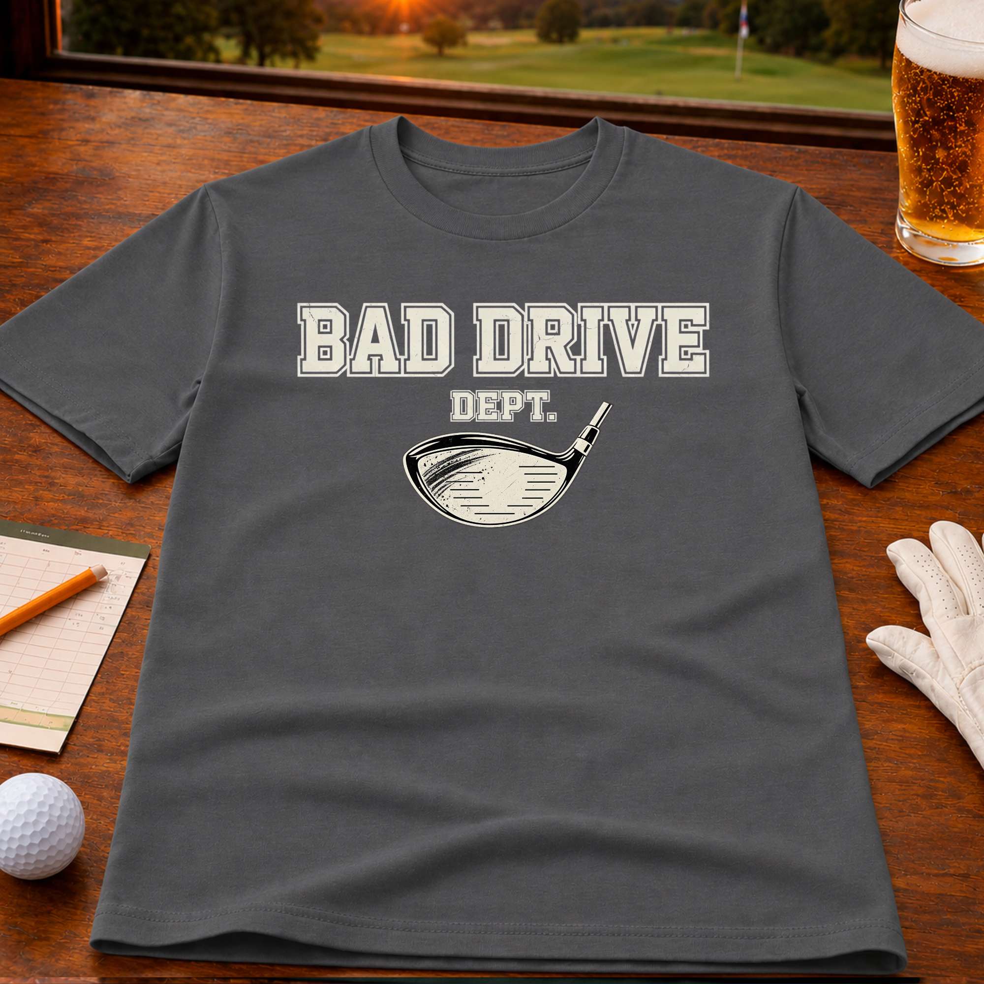 Bad Drive Dept. Golf T-Shirt