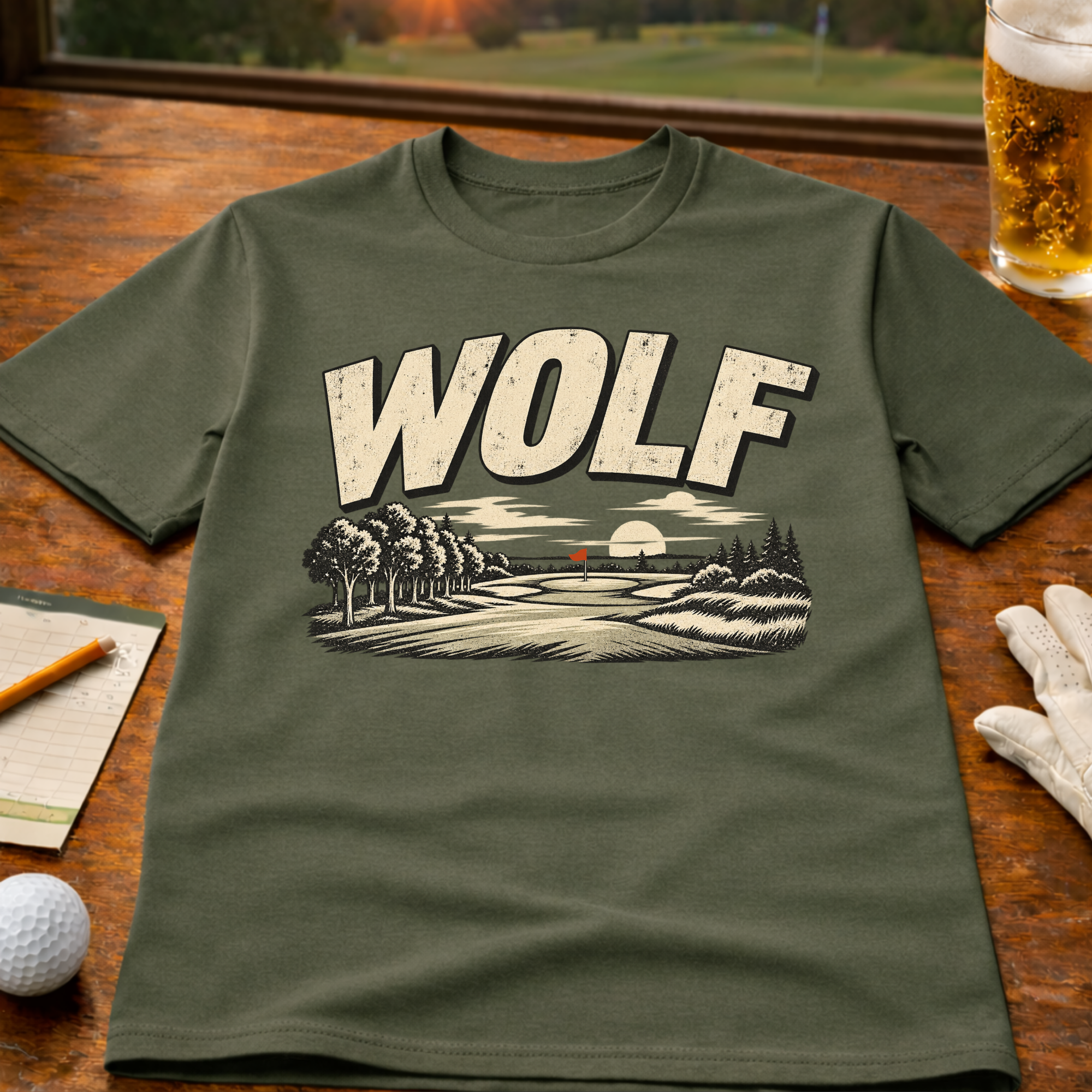 Wolf Golf T-Shirt