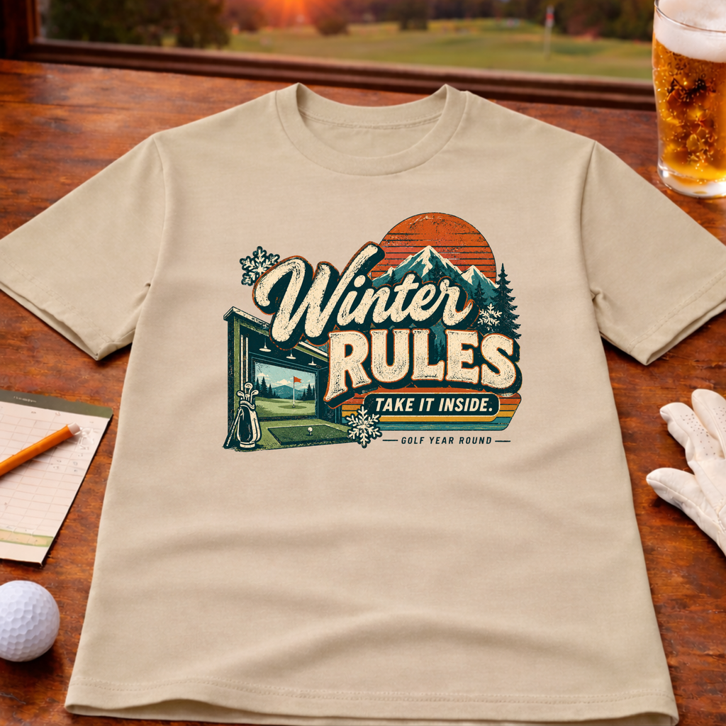 Winter Rules Indoor Golf T-Shirt