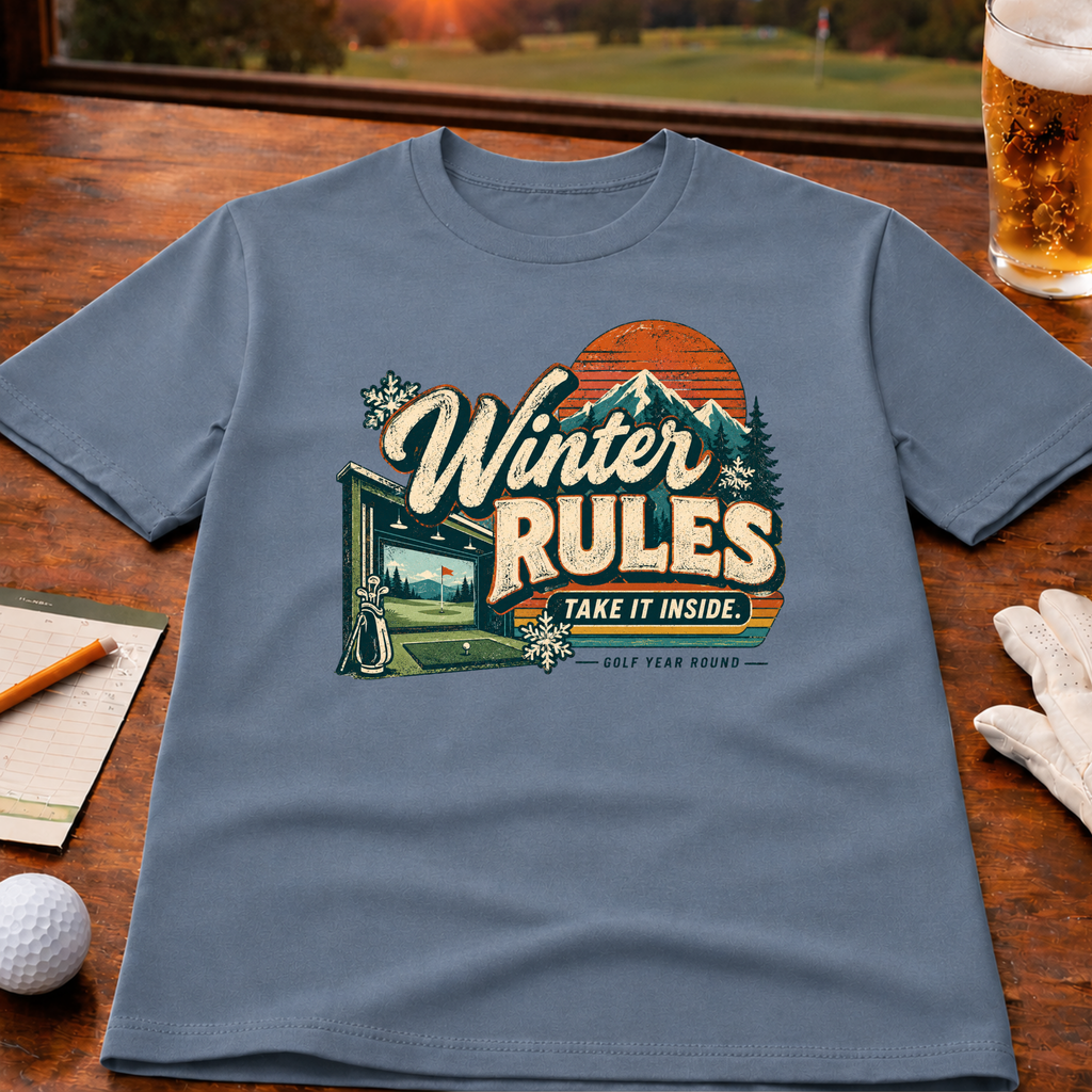 Winter Rules Indoor Golf T-Shirt
