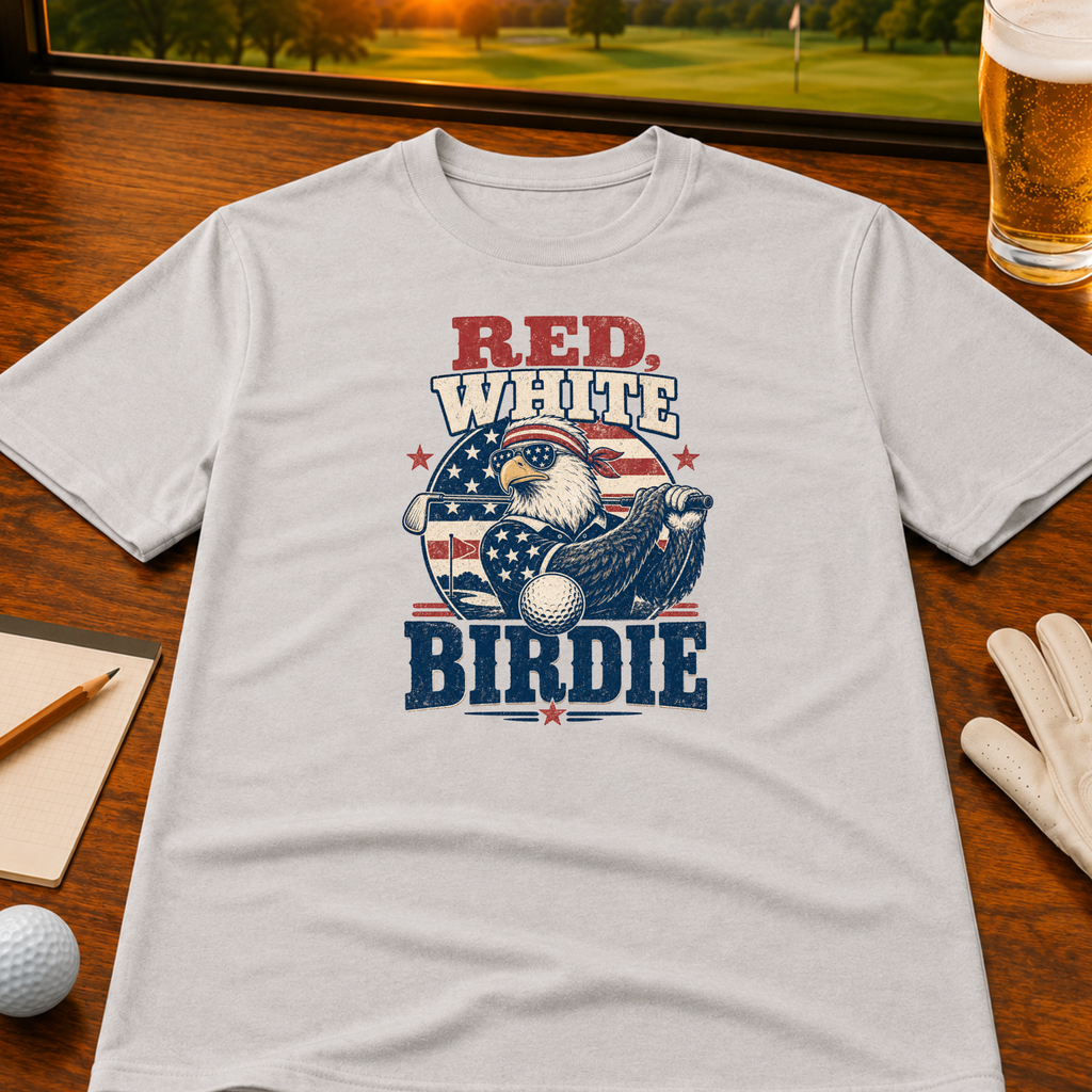 Red White Birdie Golf T-Shirt