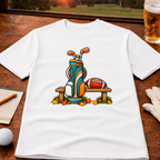 Seasons Change - Aqua & Orange Golf T-Shirt