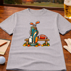Seasons Change - Aqua & Orange Golf T-Shirt