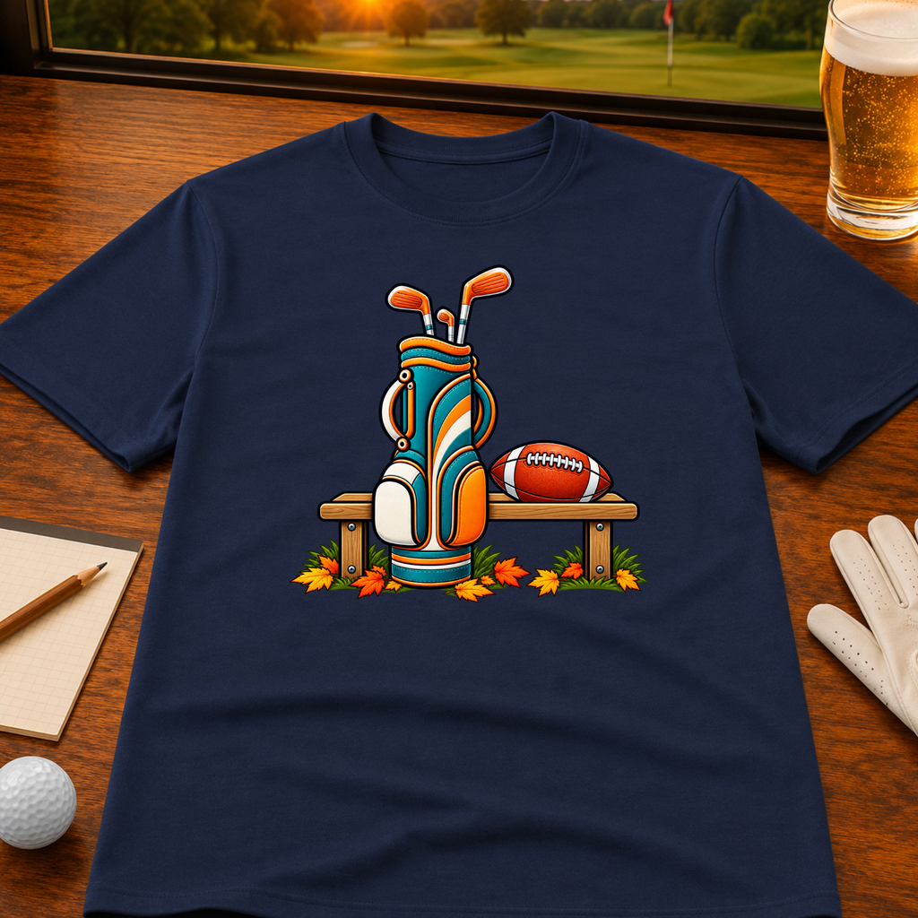 Seasons Change - Aqua & Orange Golf T-Shirt