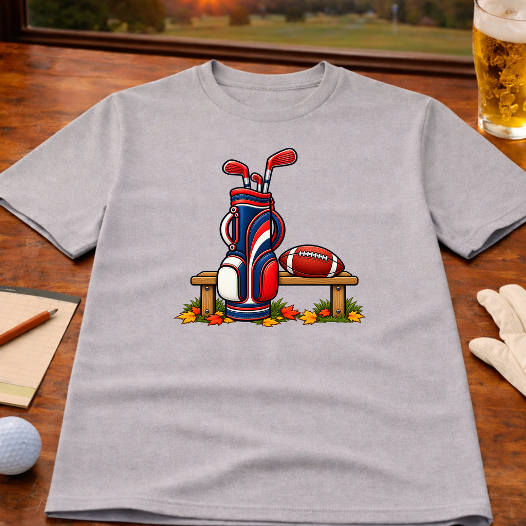 Seasons Change Blue & Red Golf T-Shirt