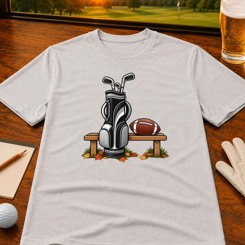 Seasons Change - Black & Silver Golf T-Shirt