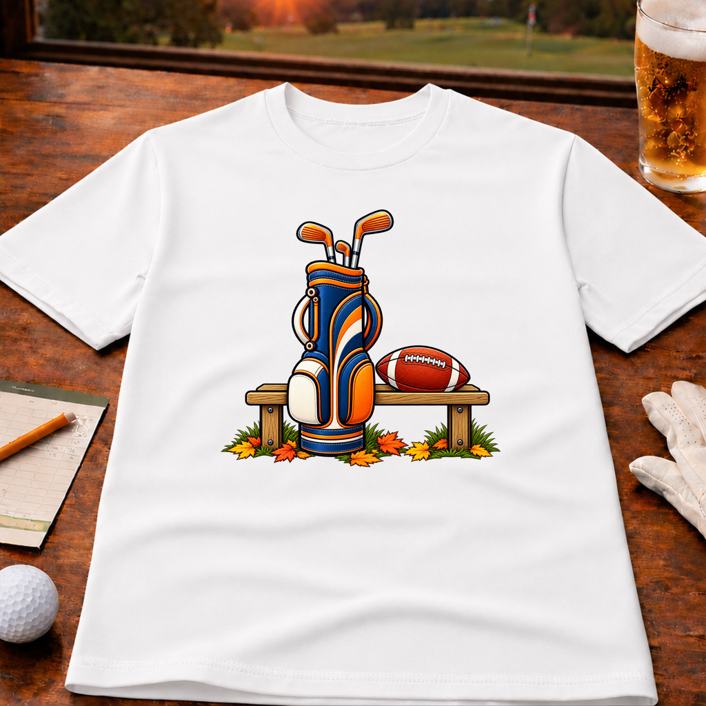Seasons Change Orange & Navy Golf T-Shirt