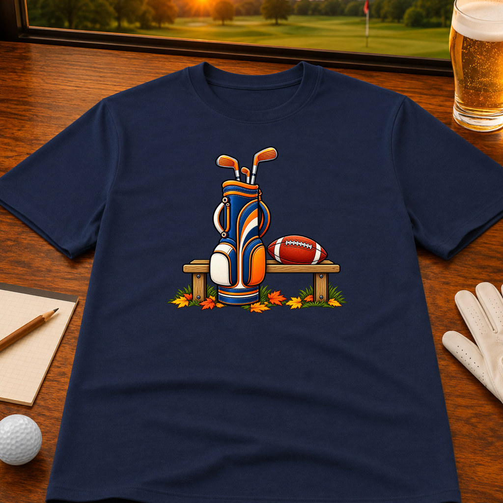 Seasons Change Orange & Navy Golf T-Shirt