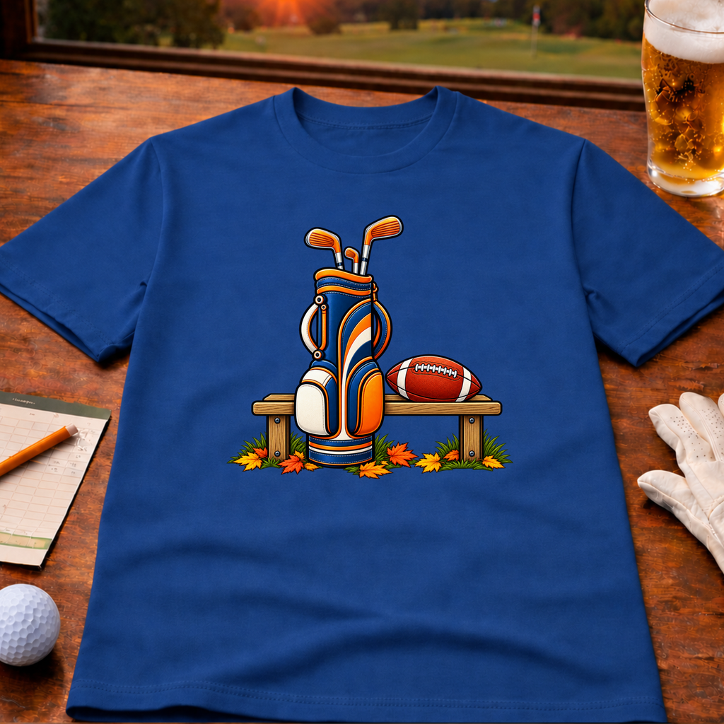 Seasons Change Orange & Navy Golf T-Shirt