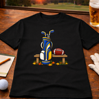 Seasons Change Blue & Gold Golf T-Shirt