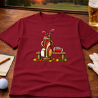 Seasons Change - Red & Gold Golf T-Shirt